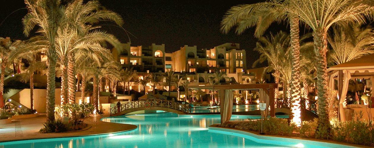 Hotel with Reflecting Pool